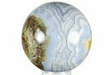 Amazing, Polished Blue Lace Agate Sphere - Namibia #308211-1